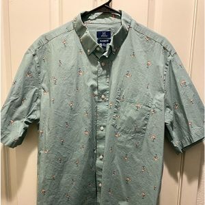 🦩George Classic Fit Hawaiian Button Down Shirt XL🦩